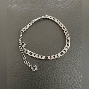 Elegant Gold plated Silver Chain Bracelet or anklet